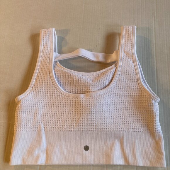 Yogalicious White Waffle Seamless Melanie Bra XL NWOT - Picture 2 of 4